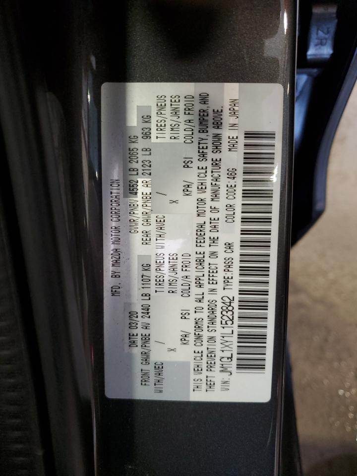 2020 Mazda 6 Signature VIN: JM1GL1XY1L1523842 Lot: 50008405