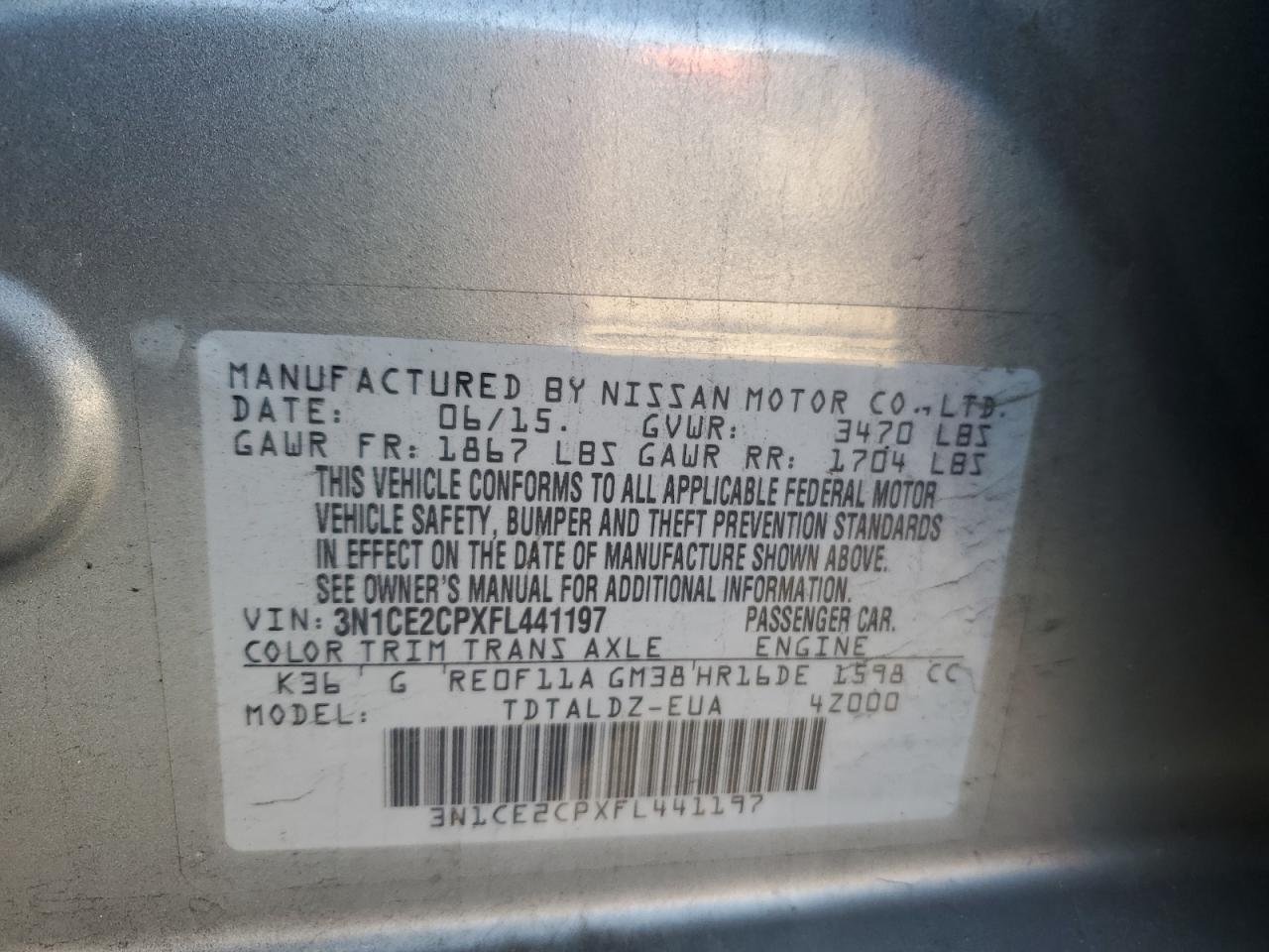 2015 Nissan Versa - Image 13