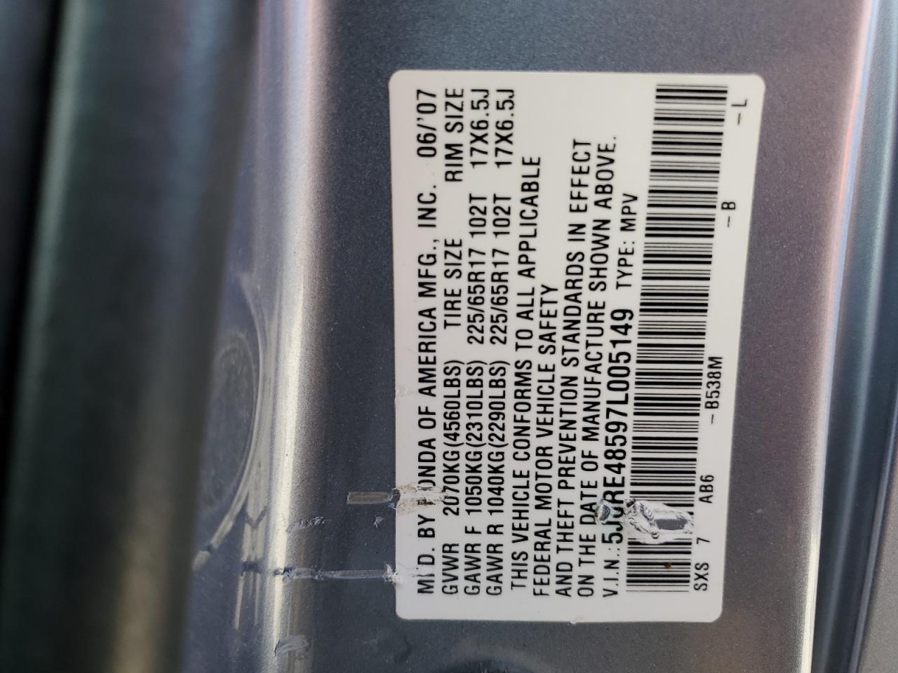 2007 Honda CR-V - Image 14
