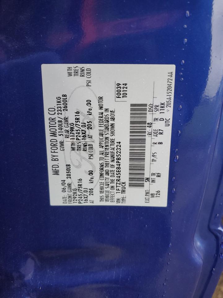 2004 Ford Ranger Super Cab VIN: 1STZR45E84PB52324 Lot: 51235315