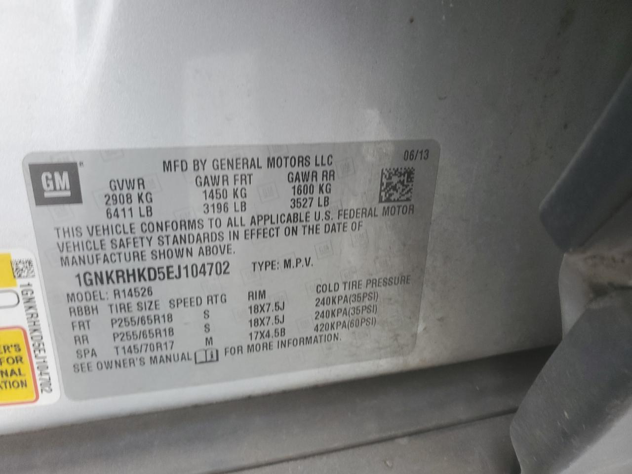 2014 Chevrolet Traverse - Image 13