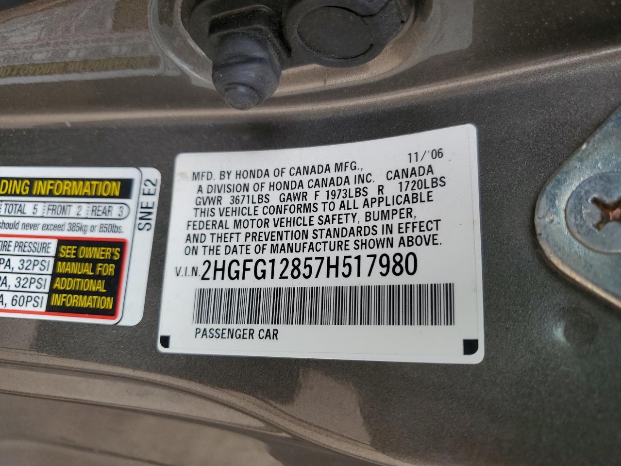 2007 Honda Civic - Image 12