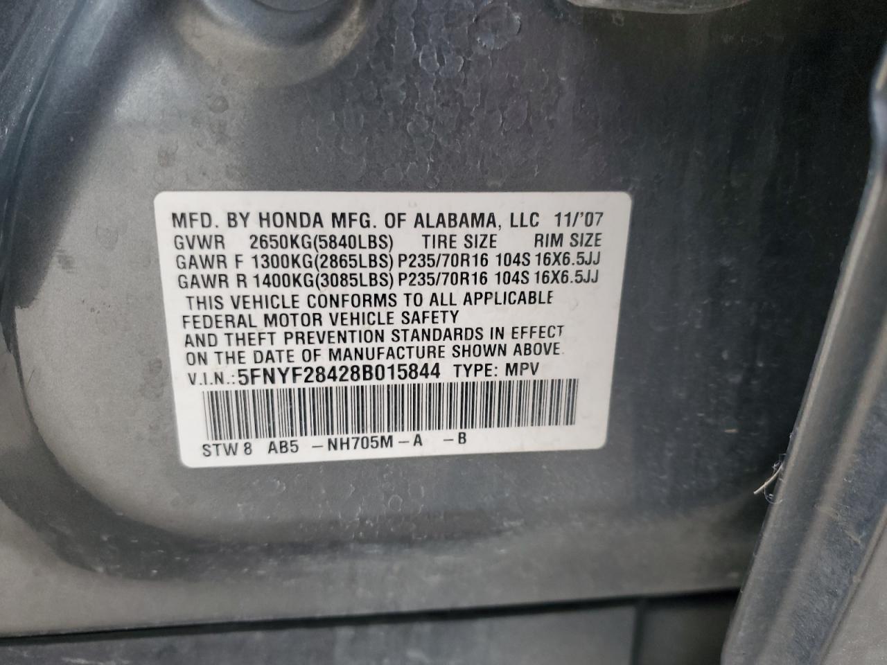 2008 Honda Pilot - Image 15