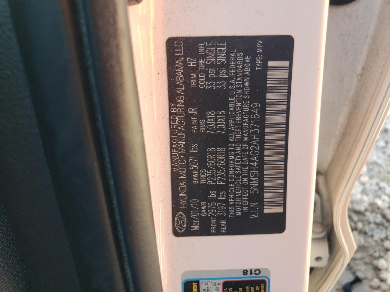 2010 Hyundai Santa Fe - Image 13