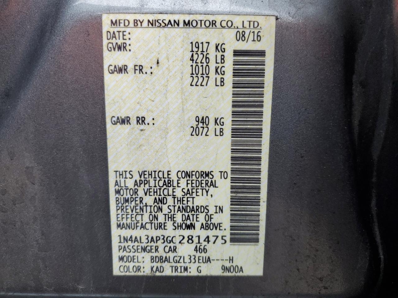 2016 Nissan Altima - Image 13