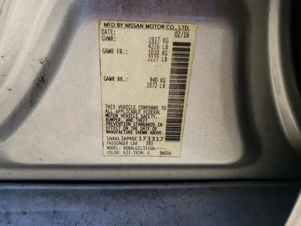 2016 Nissan Altima - Image 12