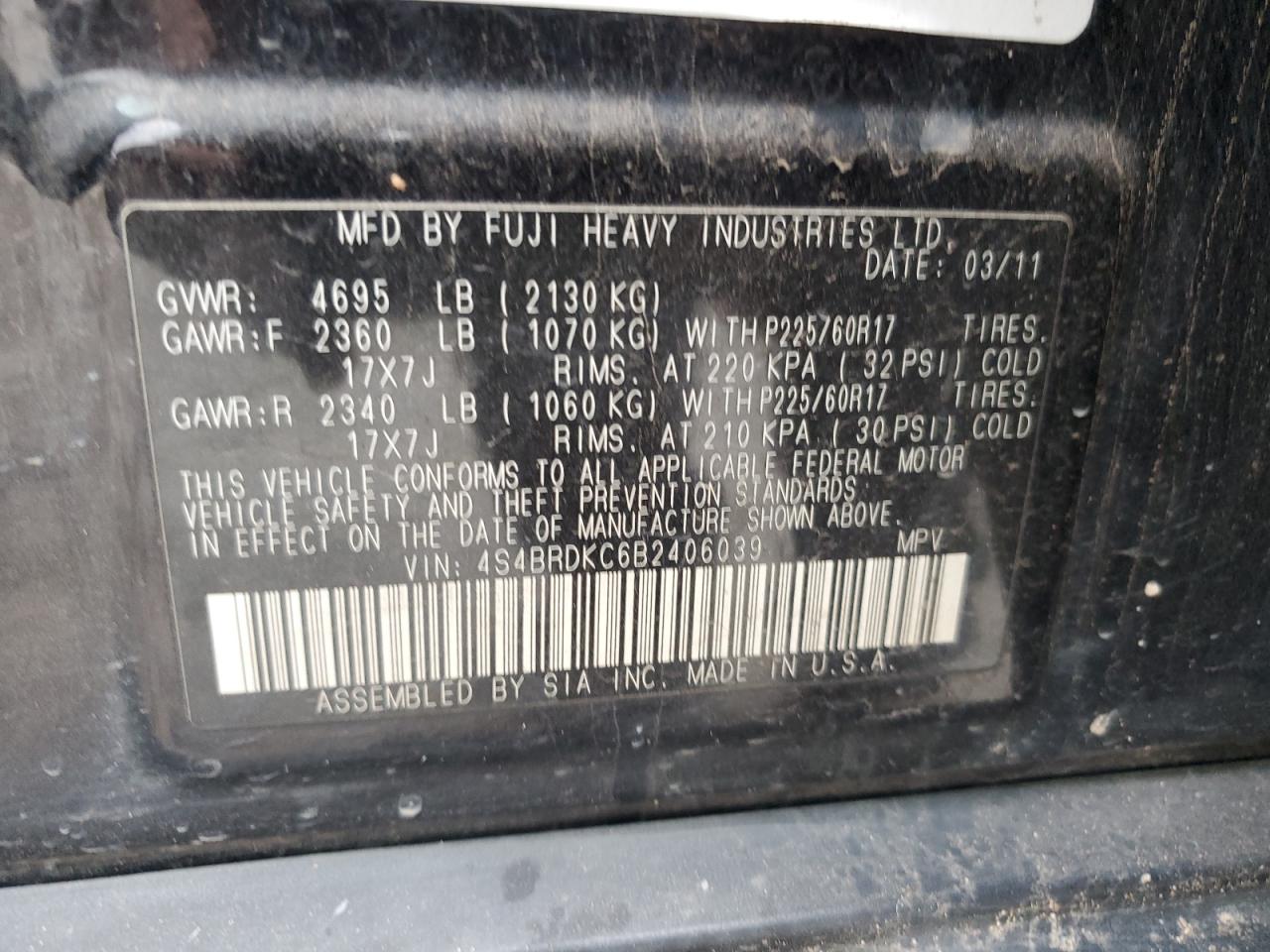 2011 Subaru Outback - Image 15