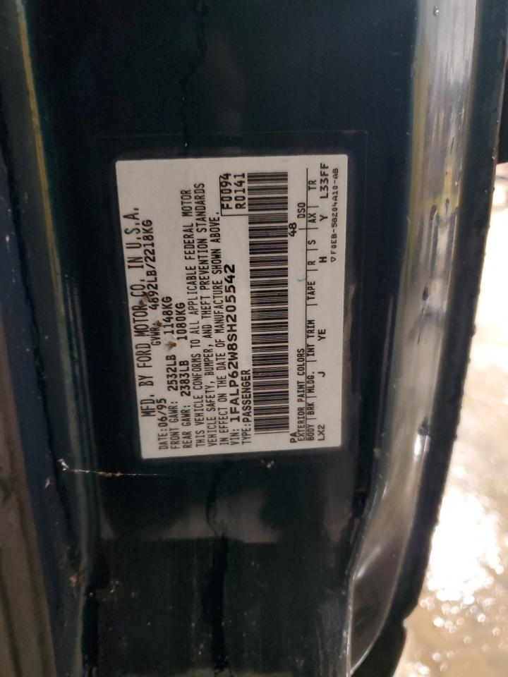 1995 Ford Thunderbird Lx VIN: 1FALP62W8SH205542 Lot: 47741815