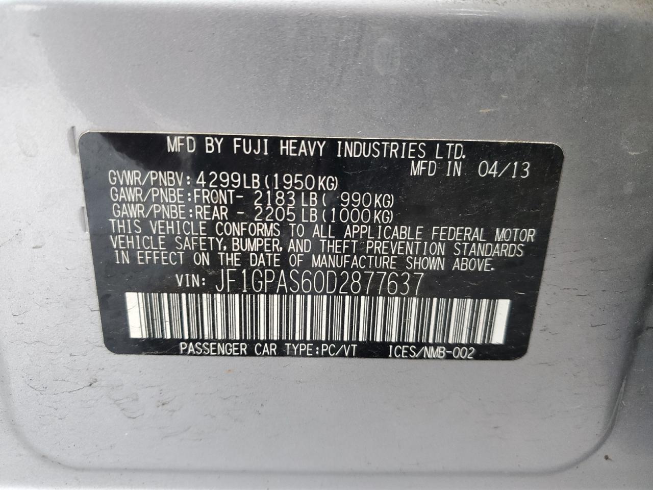 2013 Subaru Impreza - Image 16