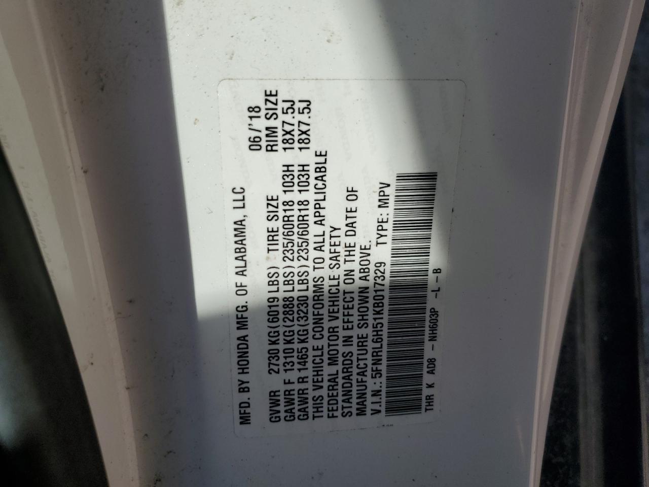 2019 Honda Odyssey - Image 13