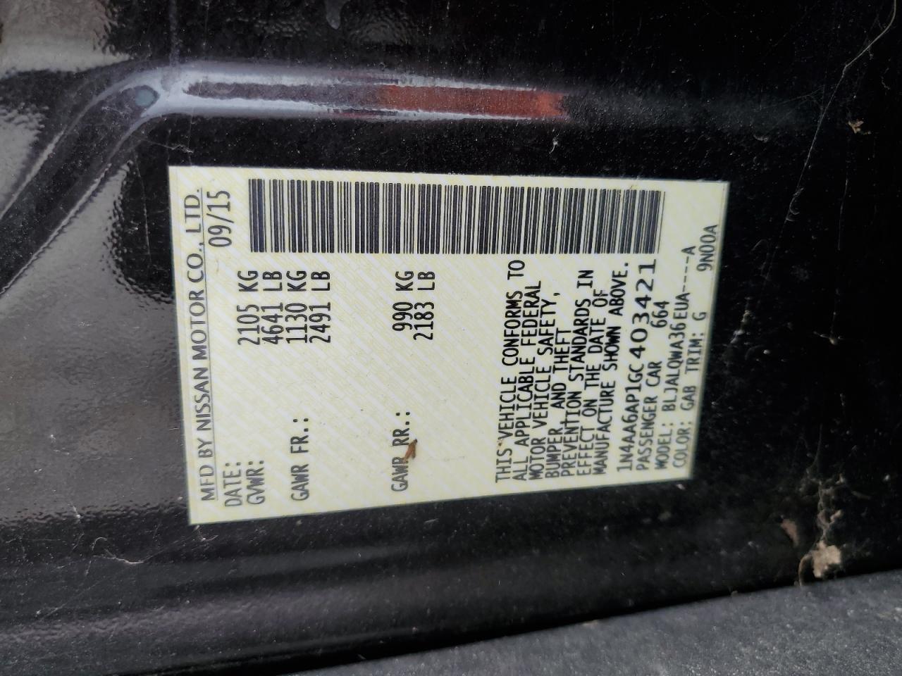 2016 Nissan Maxima - Image 13