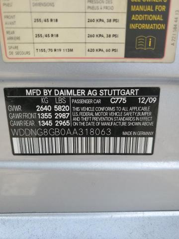2010 MERCEDES-BENZ S 550 4MATIC