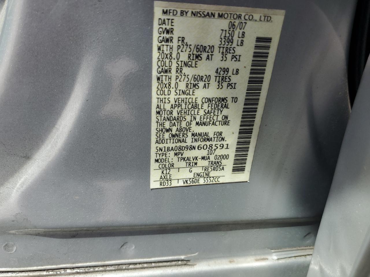 2008 Nissan Armada - Image 16