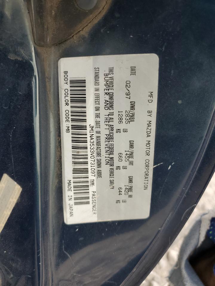 1997 Mazda Mx-5 Miata VIN: JM1NA3533V0731097 Lot: 49285085
