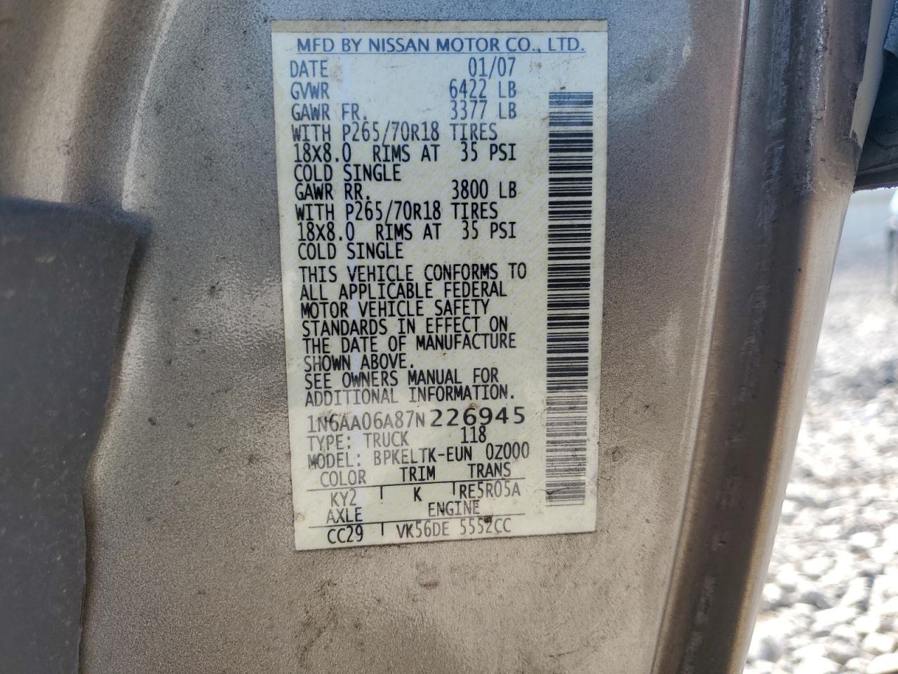 2007 Nissan Titan - Image 14