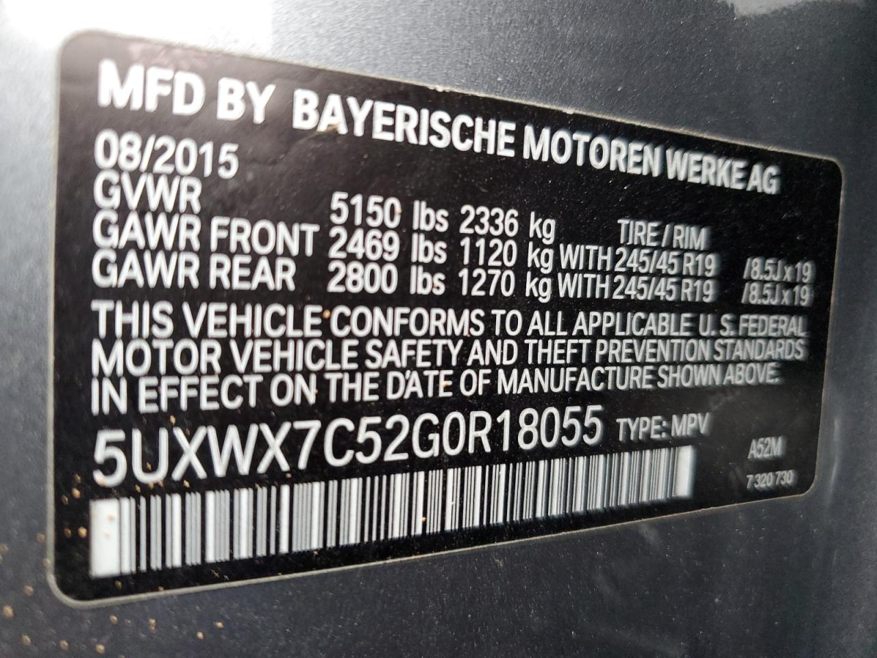 2016 BMW X3 - Image 13