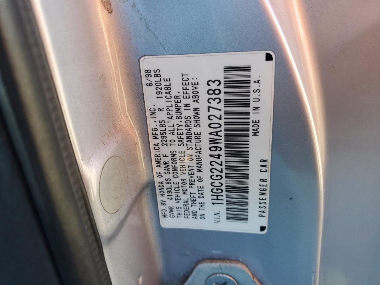 1998 Honda Accord - Image 14