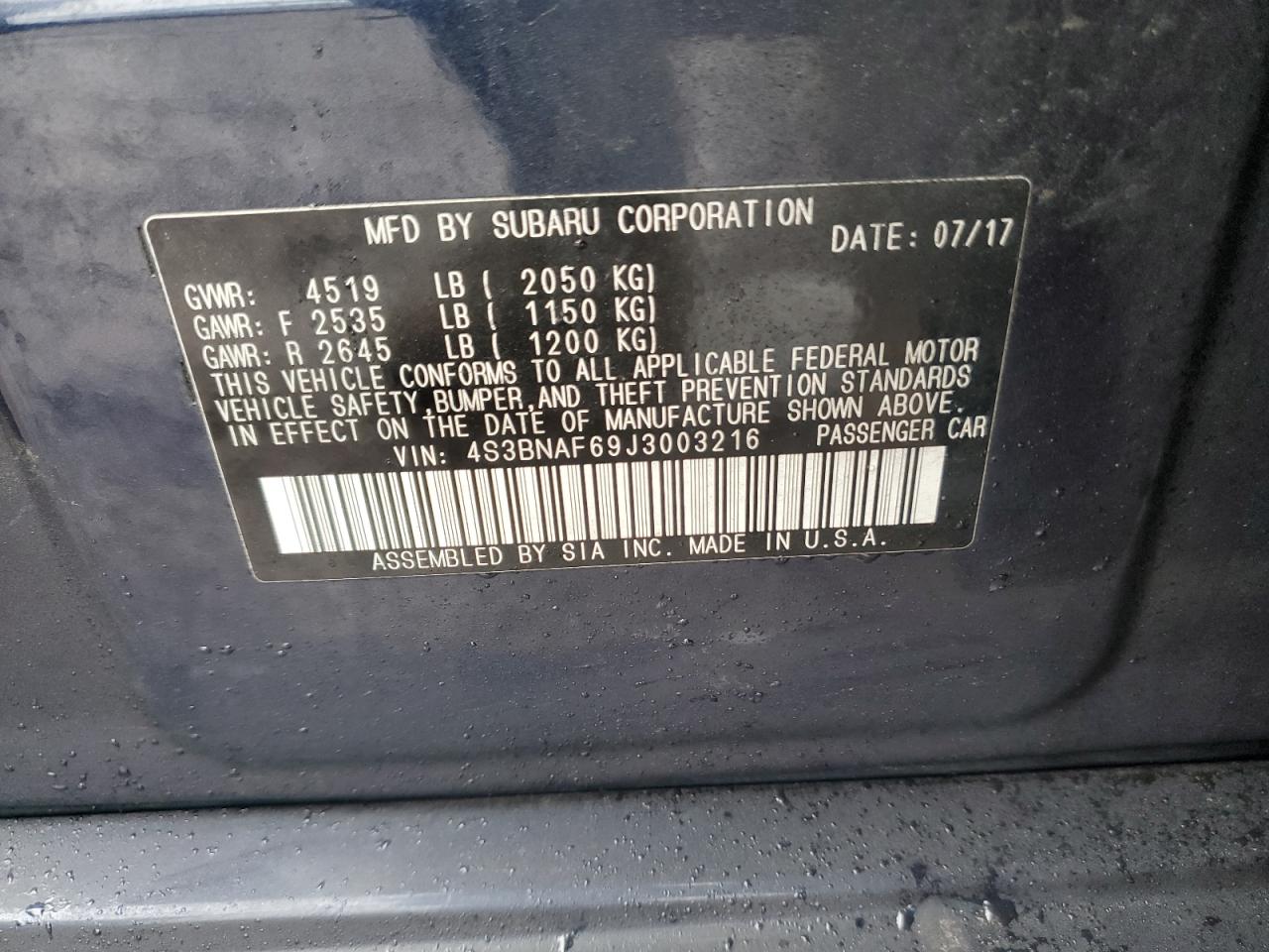 2018 Subaru Legacy - Image 12