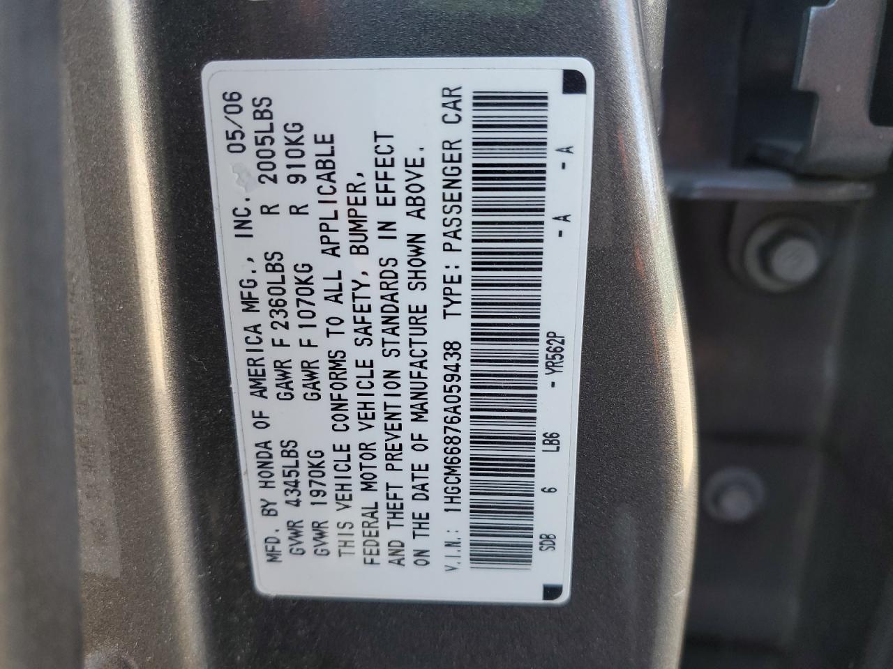 2006 Honda Accord - Image 12