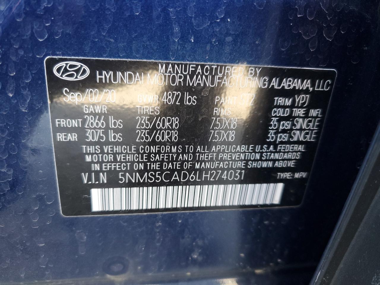 2020 Hyundai Santa Fe - Image 13