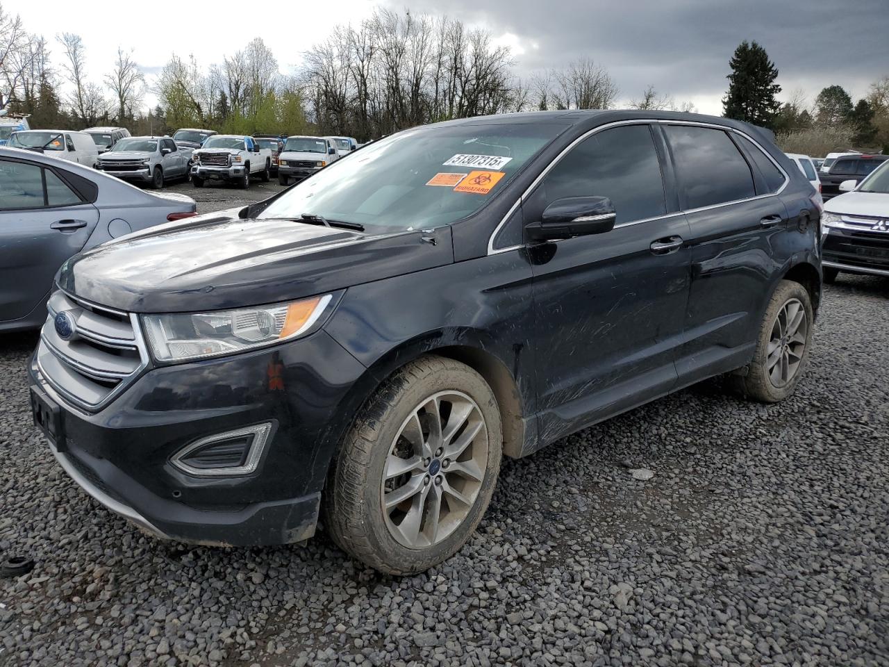 2018 Ford Edge Titanium იყიდება Portland-ში, OR - Vandalism