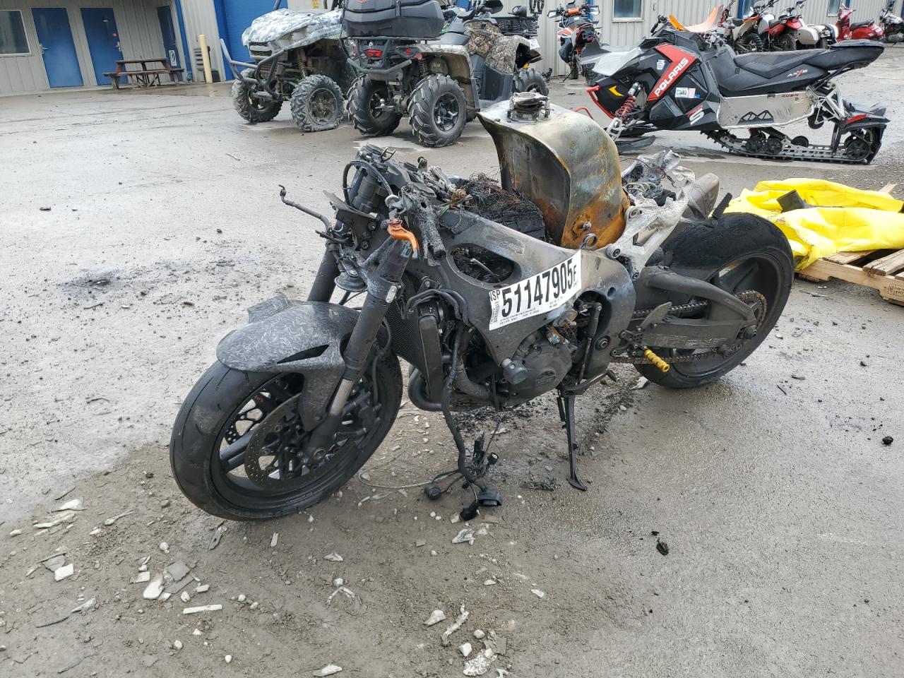 2017 Honda Cbr1000 Ra na sprzedaż w Ellwood City, PA - Burn