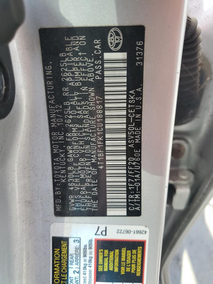 2012 Toyota Camry - Image 12
