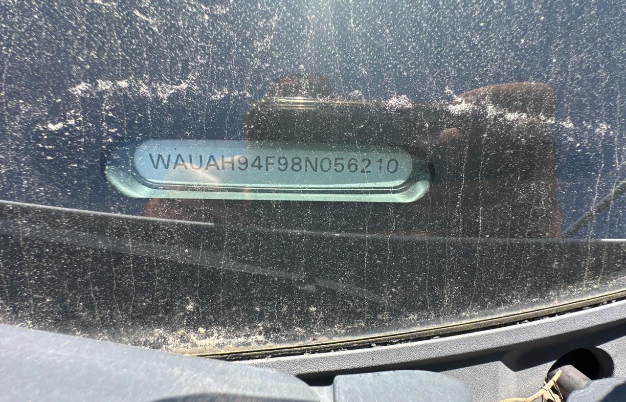 2008 Audi A6 3.2 VIN: WAUAH94F98N056210 Lot: 49130505