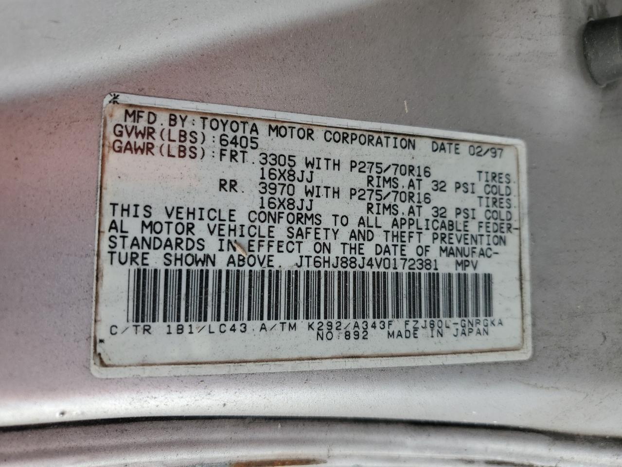 1997 Lexus LX - Image 14