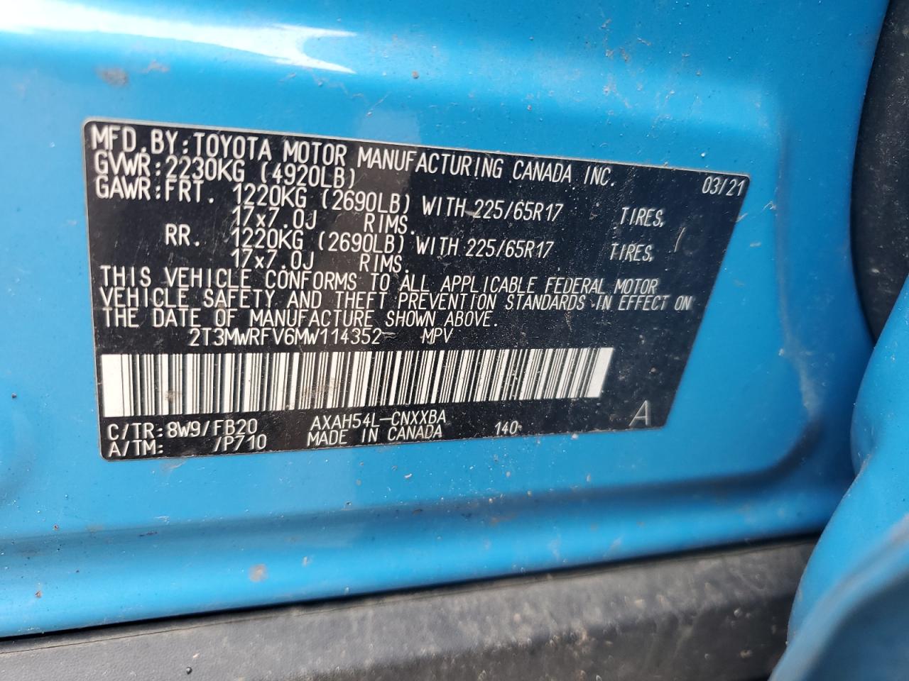 2021 Toyota RAV 4 - Image 14