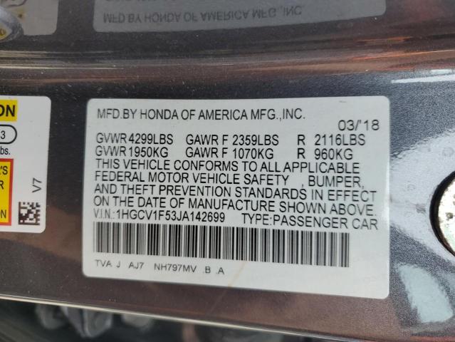 2018 HONDA ACCORD EXL