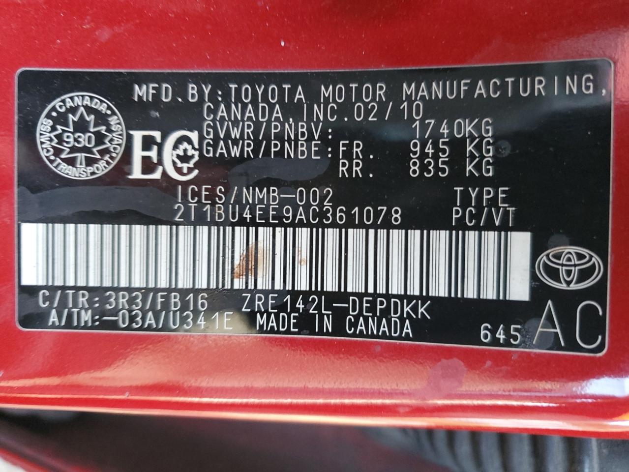 2010 Toyota Corolla - Image 12