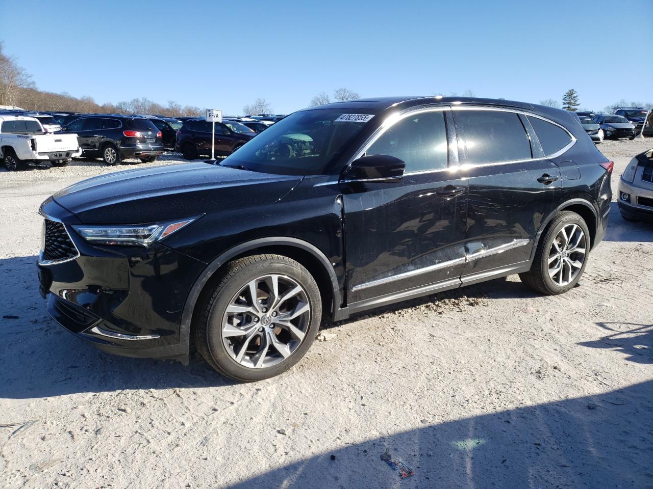 2022 Acura Mdx Technology للبيع في West Warren، MA - Side