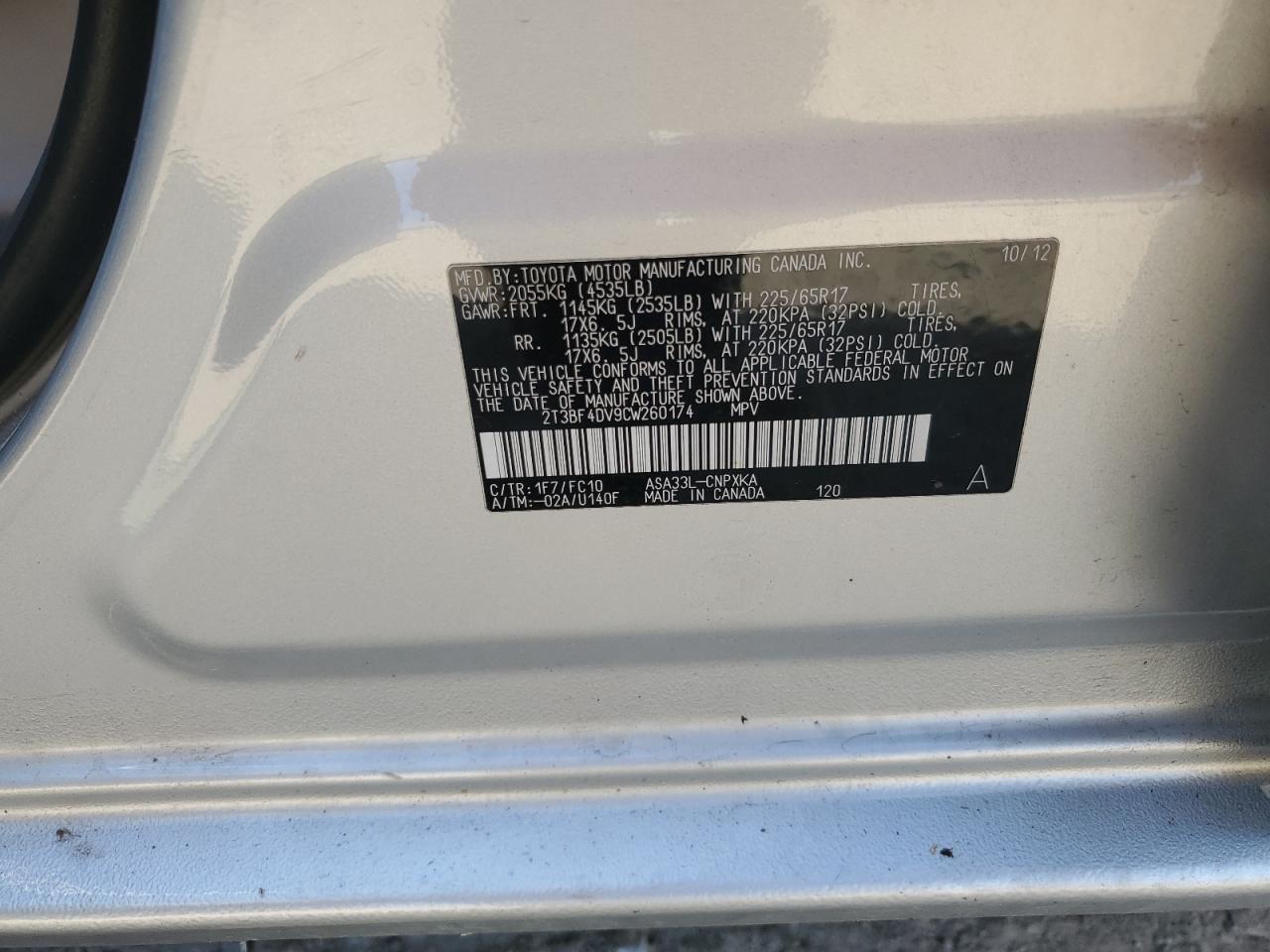 2012 Toyota RAV 4 - Image 15