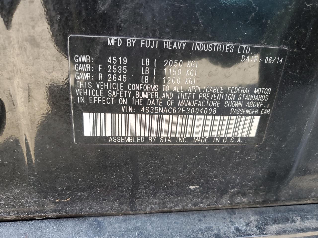 2015 Subaru Legacy - Image 12