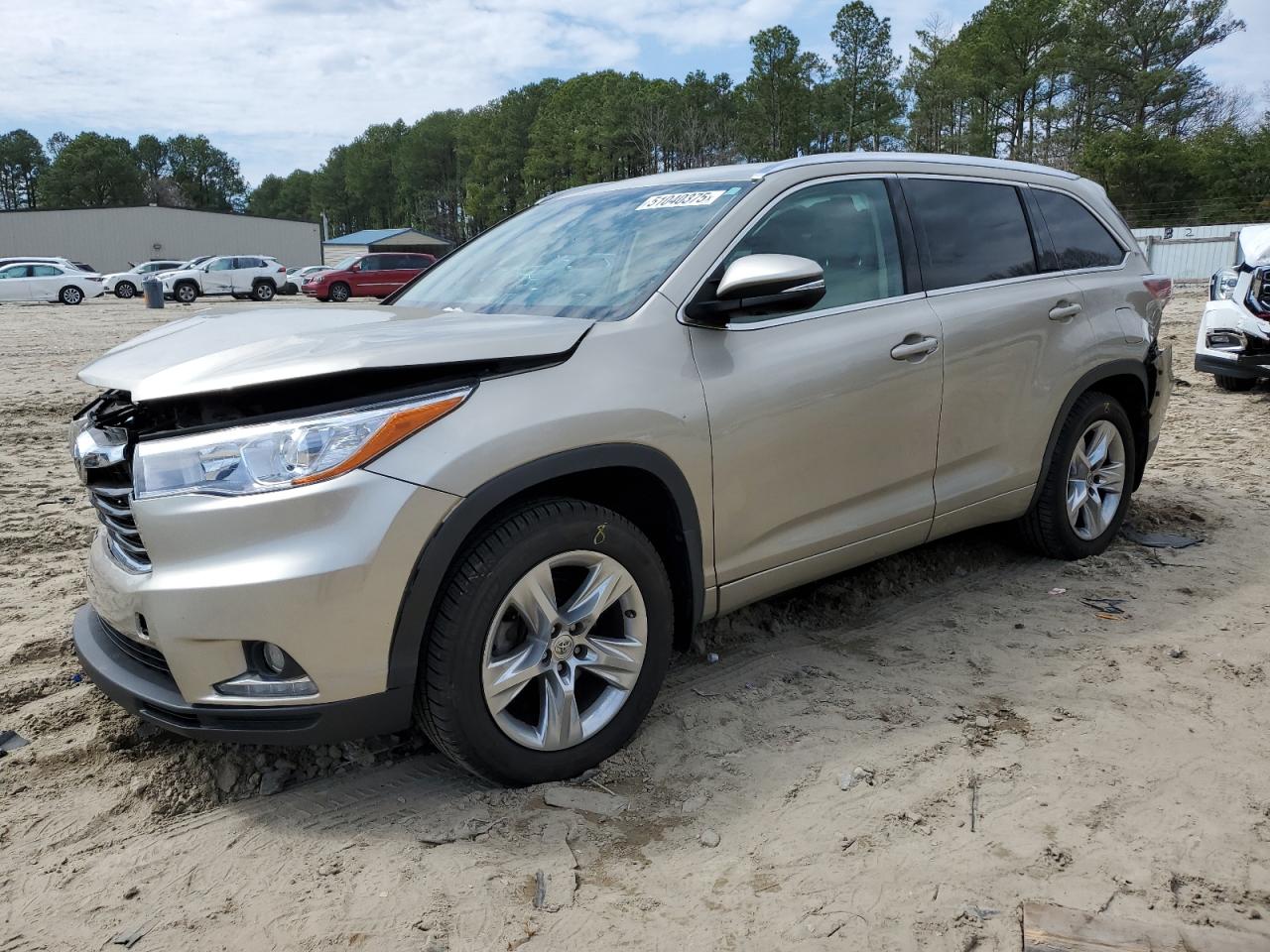 2015 Toyota Highlander Limited en Venta en Seaford, DE - Front End