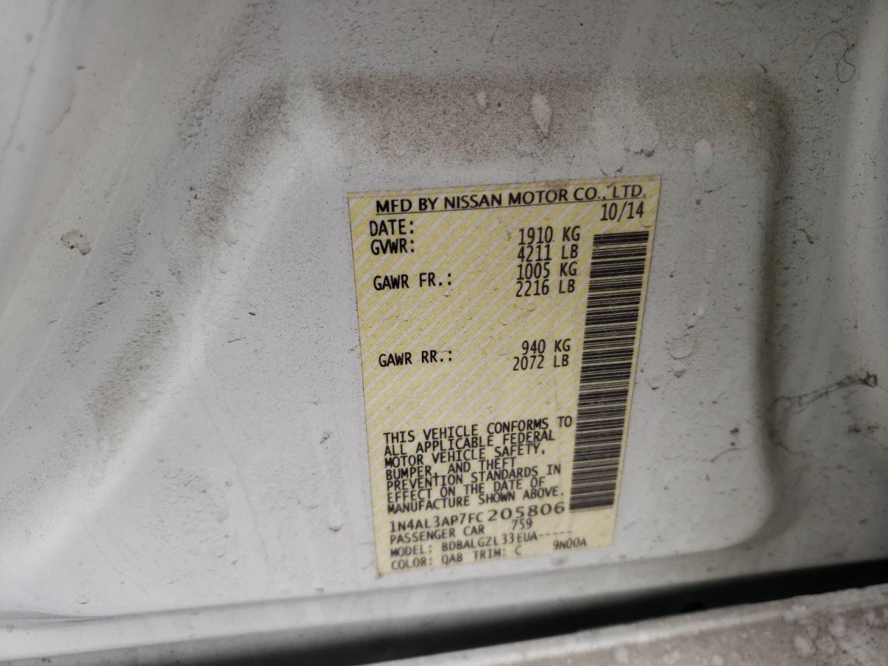 2015 Nissan Altima - Image 12