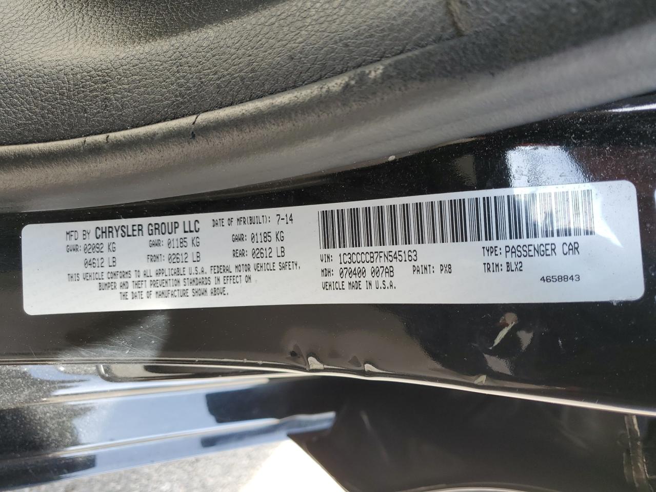 2015 Chrysler 200 - Image 12