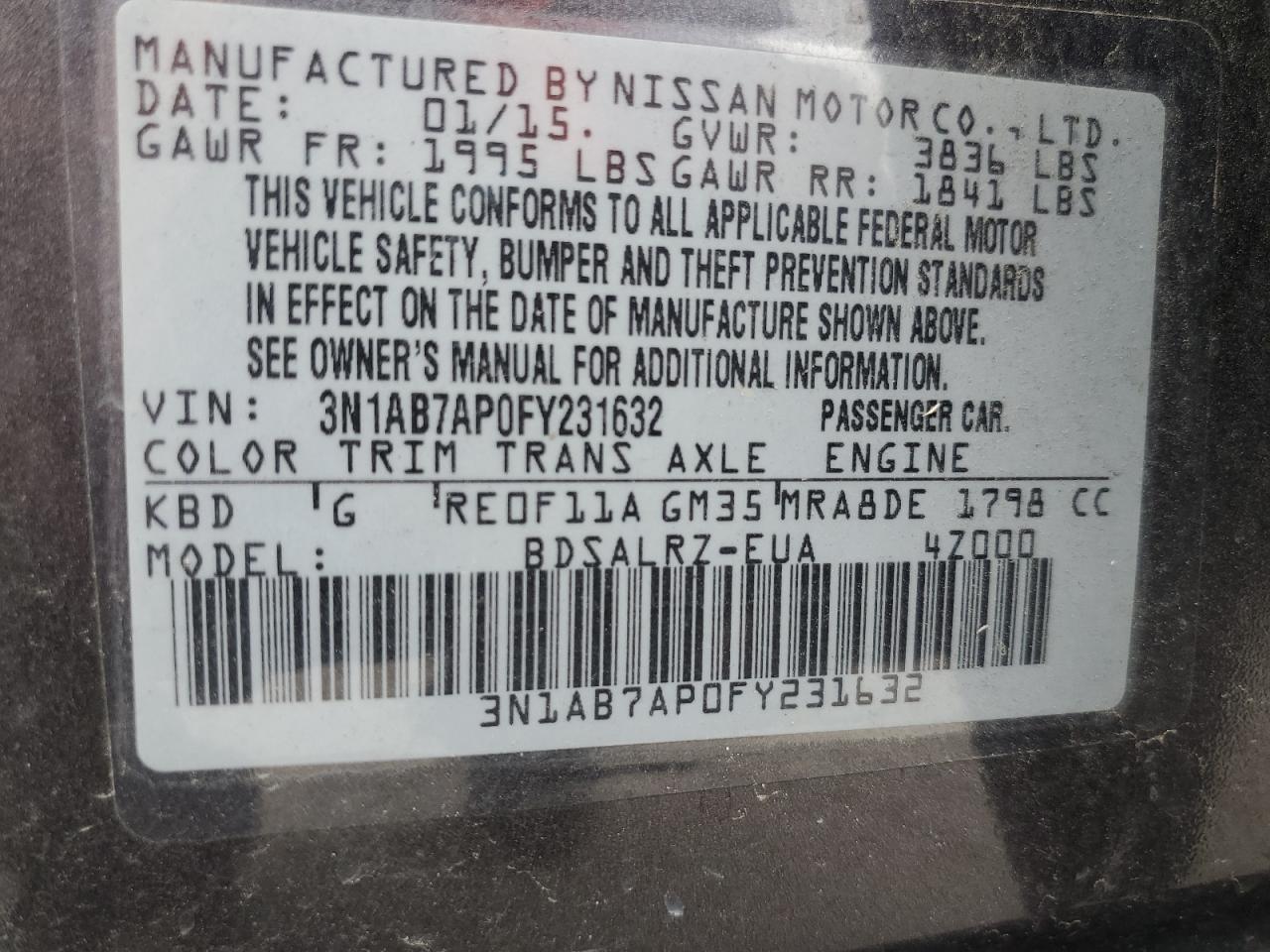 2015 Nissan Sentra - Image 14
