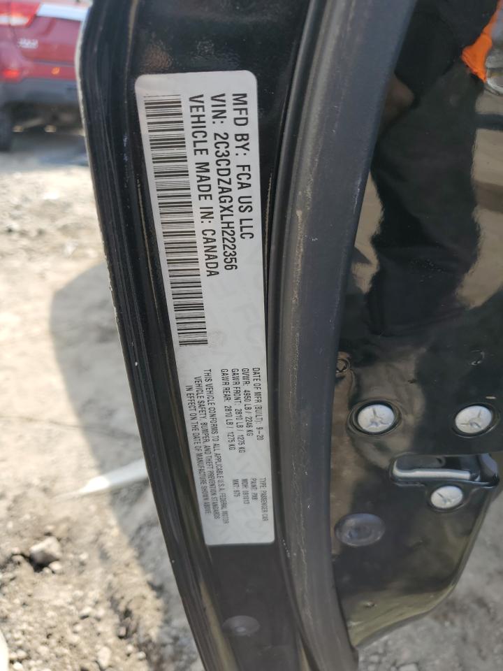 2020 Dodge Challenger Sxt VIN: 2C3CDZAGXLH222356 Lot: 47843815