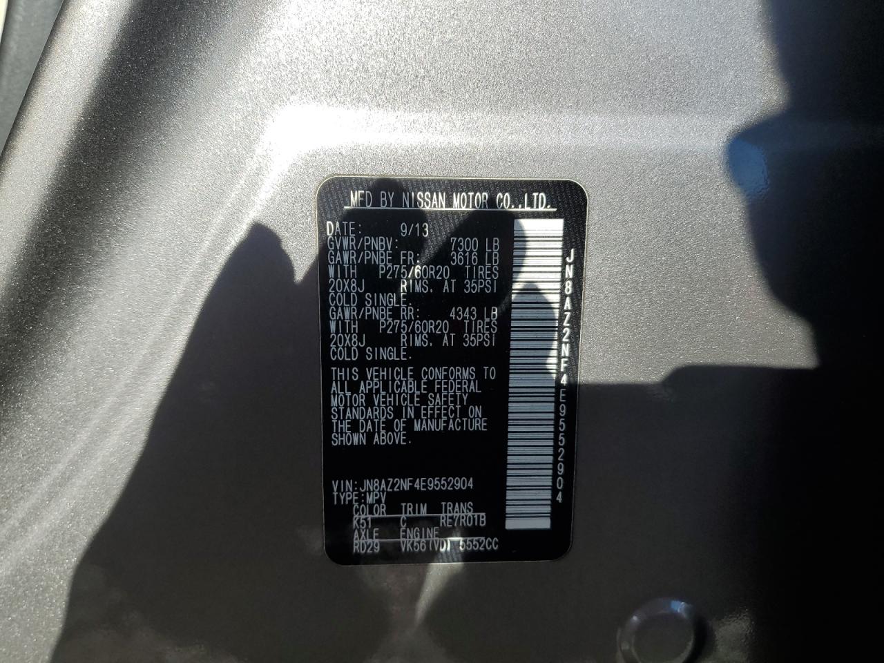 2014 Infiniti QX80 - Image 13