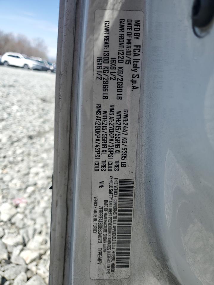 2016 Ram Promaster City VIN: ZFBERFAT6G6B34029 Lot: 50586705