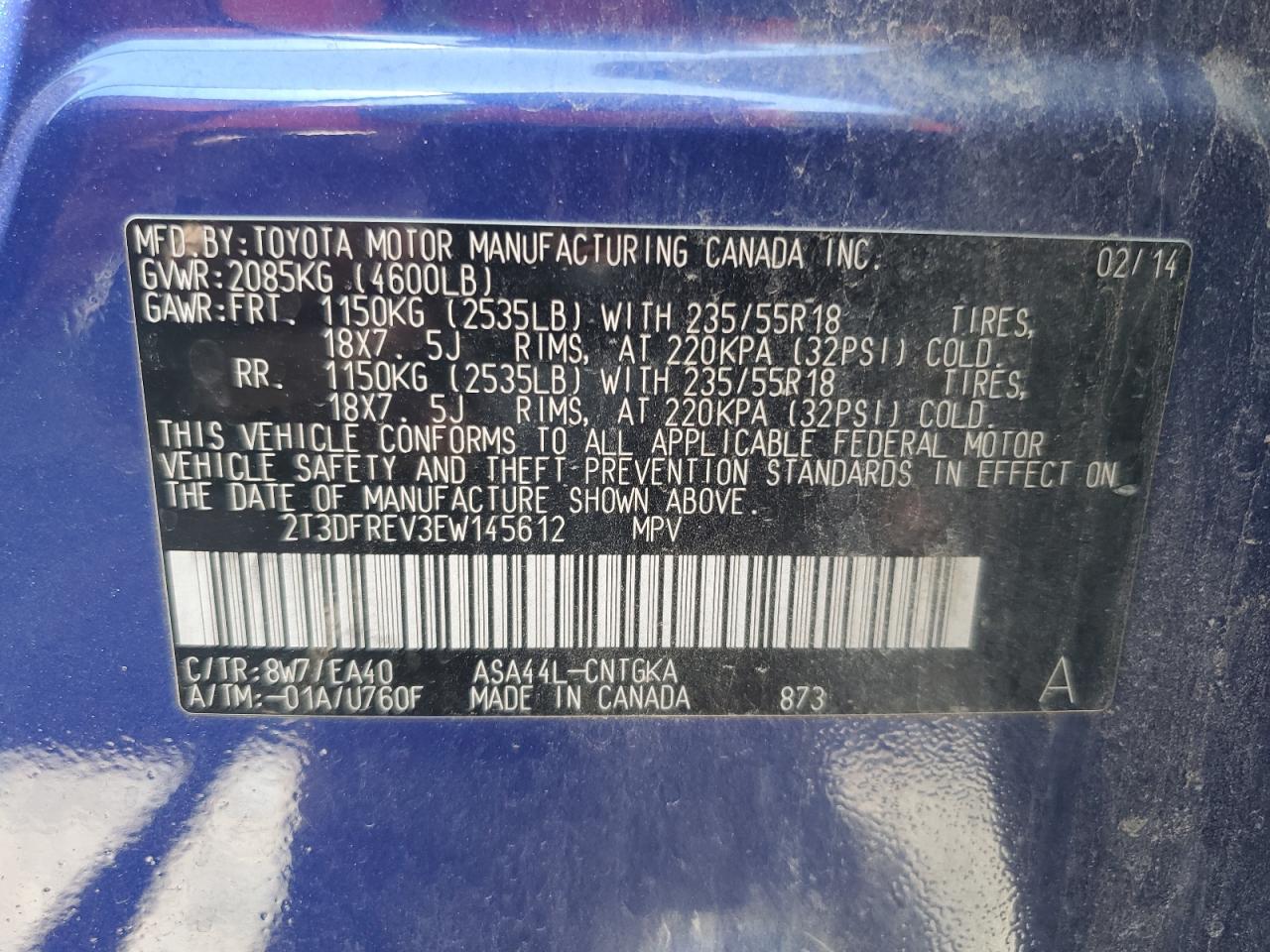 2014 Toyota RAV 4 - Image 13