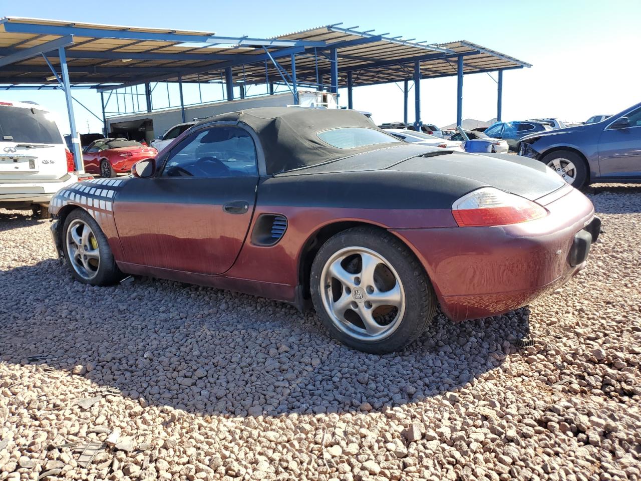 1997 Porsche Boxster brown null gasoline WP0CA2985VS622720 photo #3