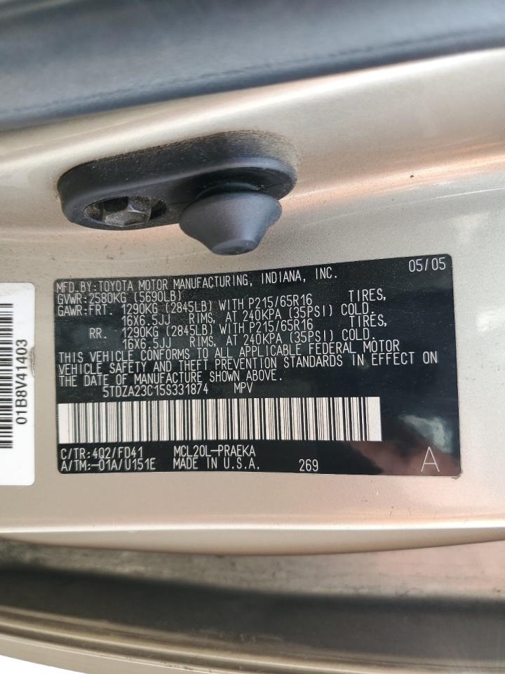 2005 Toyota Sienna - Image 13