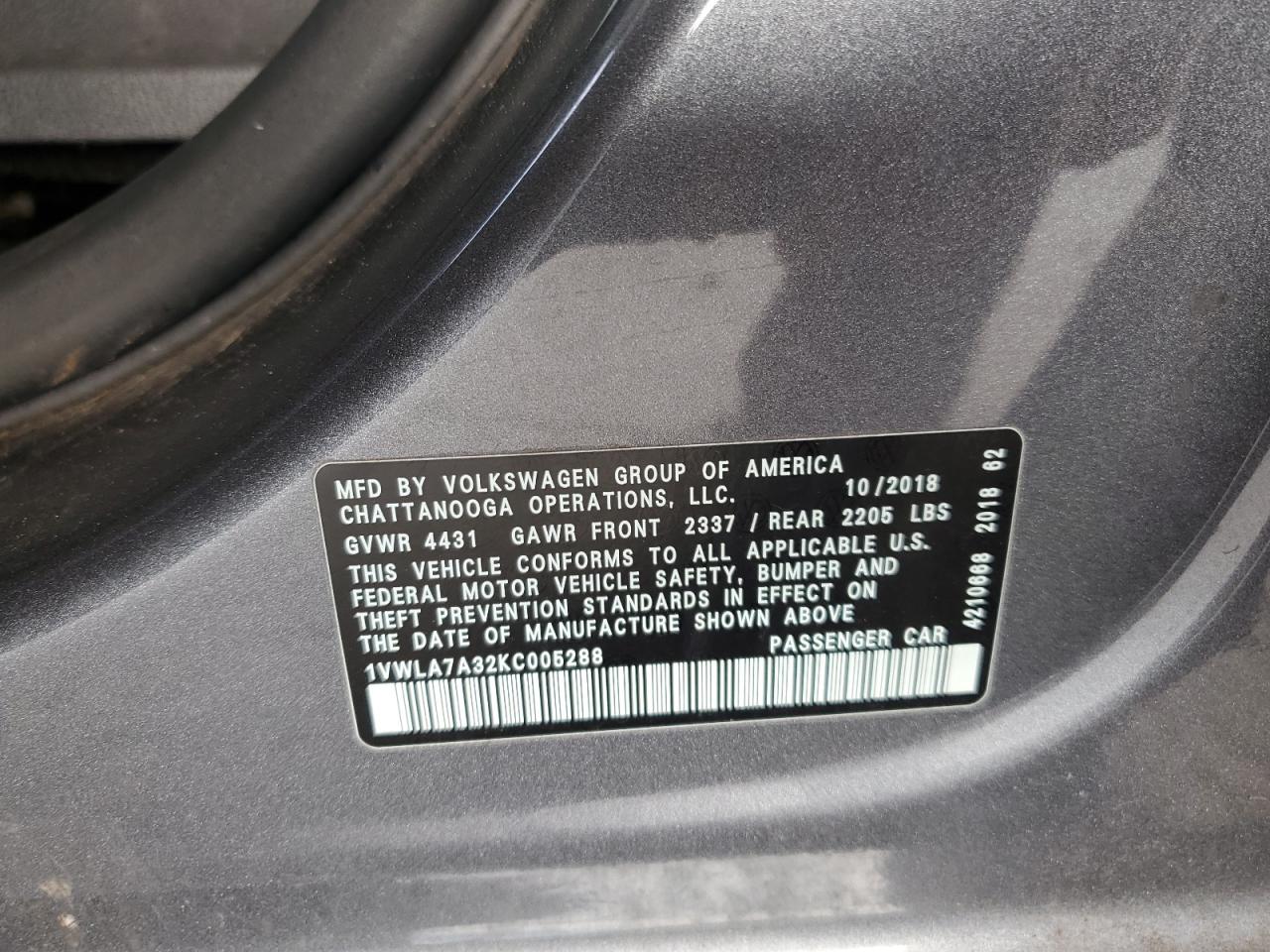 2019 Volkswagen Passat - Image 14