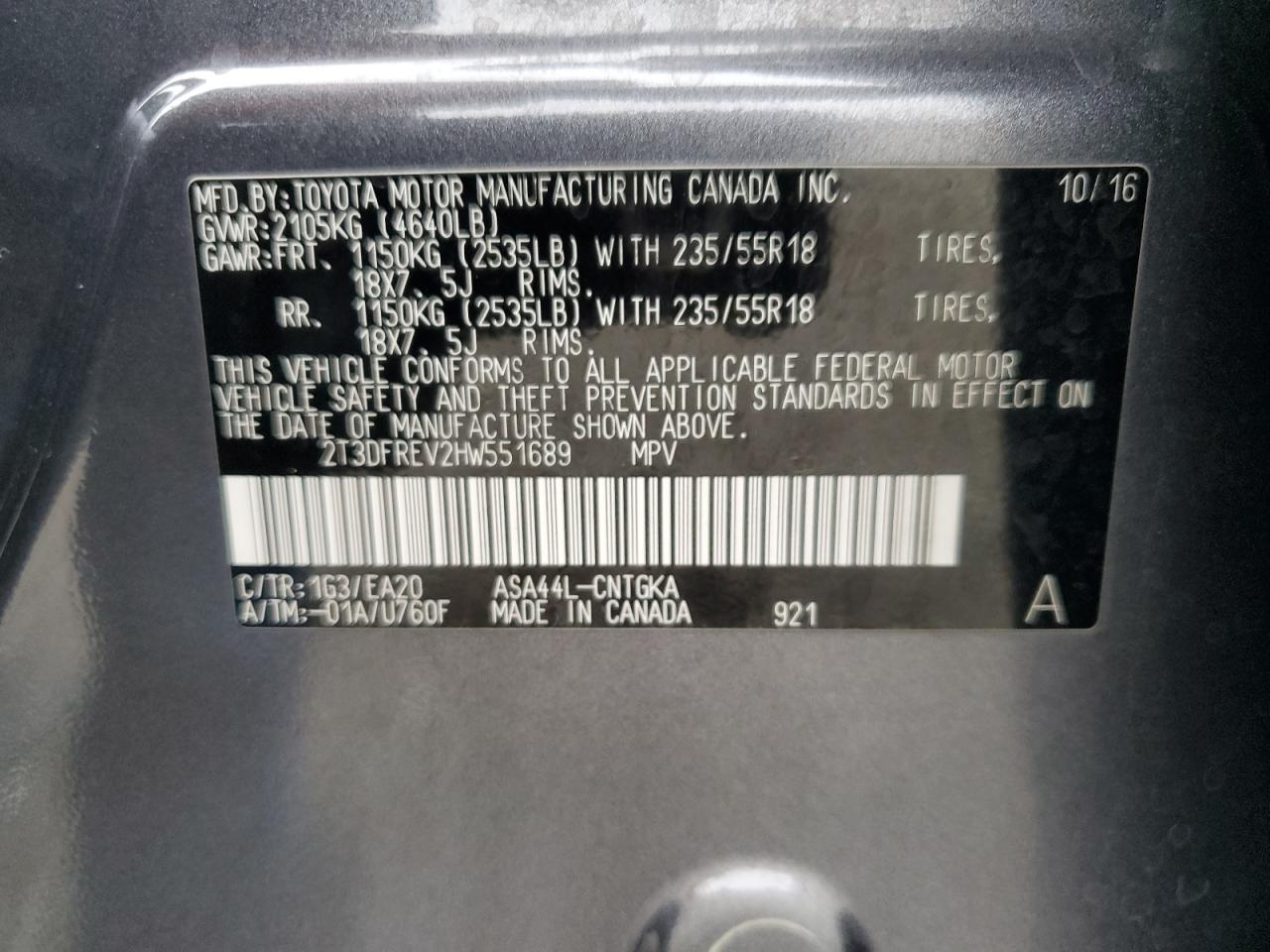 2017 Toyota RAV 4 - Image 13