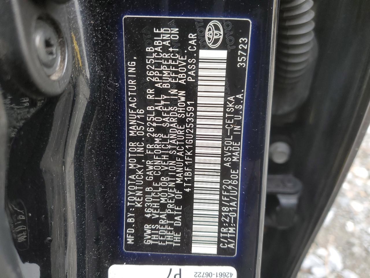2016 Toyota Camry - Image 12
