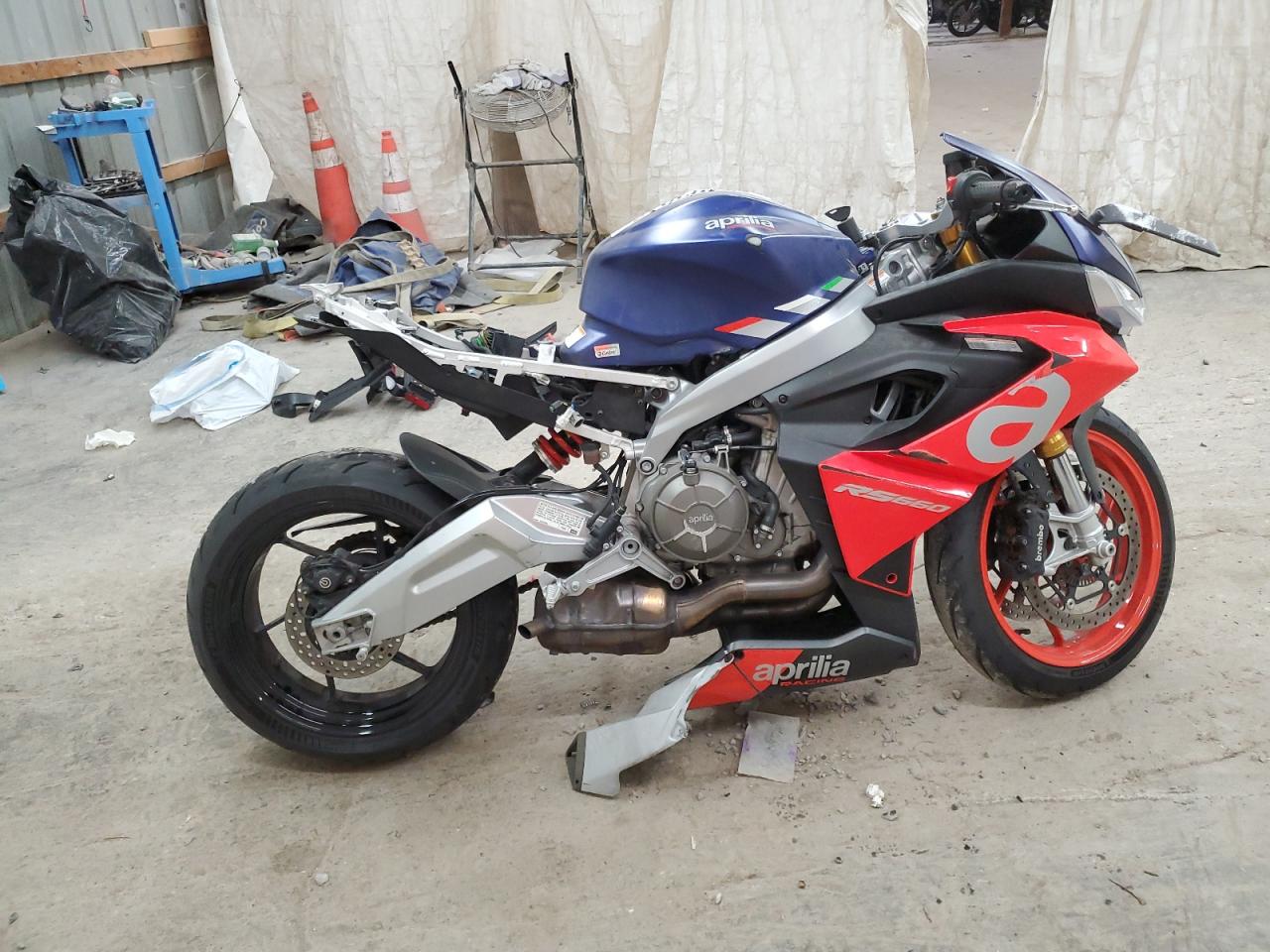 2021 Aprilia Rs 660 na sprzedaż w Madisonville, TN - Rollover