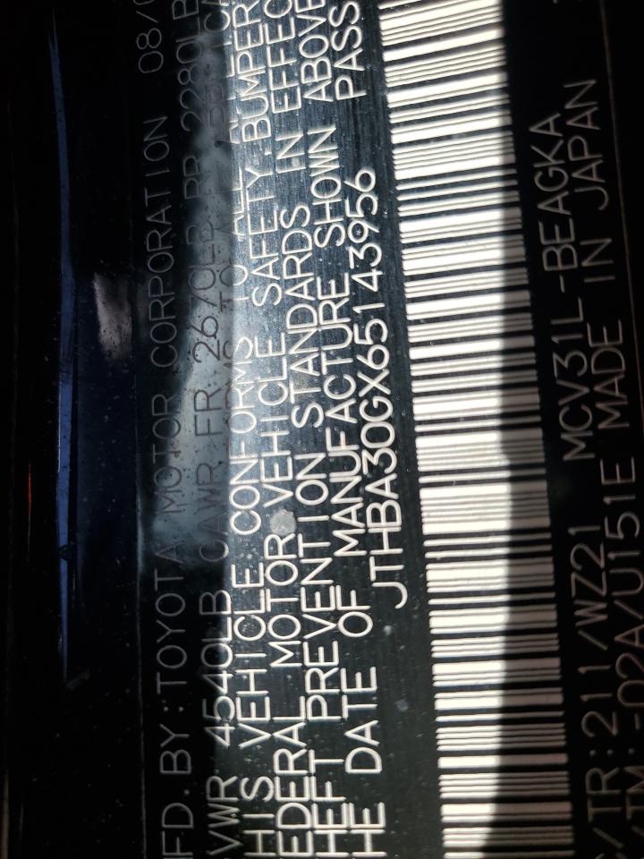 2006 Lexus Es 330 VIN: 143956 Lot: 43880535